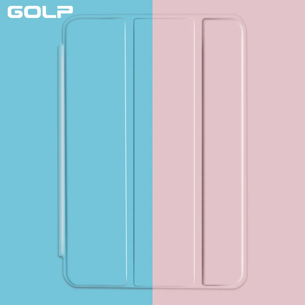 Чехол для iPad Mini 5 4 3 2 1 чехол GOLP PU кожаный тройной бумажник откидной стенд магнитный автоматический режим сна смарт-чехол для iPad Mini 5 чехол
