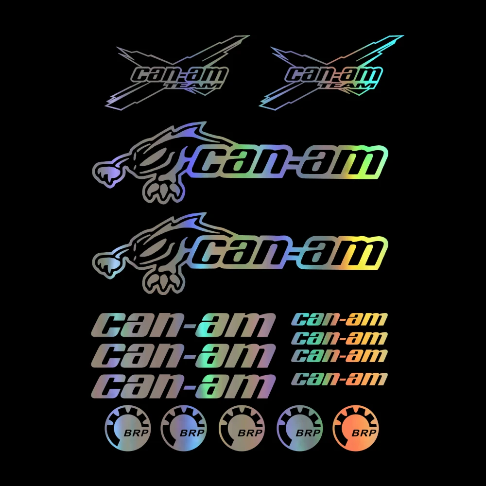 

Покрытие с царапинами может быть наклейками KanAm team BRP Traitor Outlander, 16 штук автомобильного Стайлинг, солнцезащитный крем, водонепроницаемый автомобиль deca