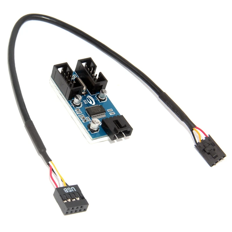 Motherboard USB 9-Pin Expansion Card 1-In-2 Circuit Board USB2.0 Hub | Компьютеры и офис