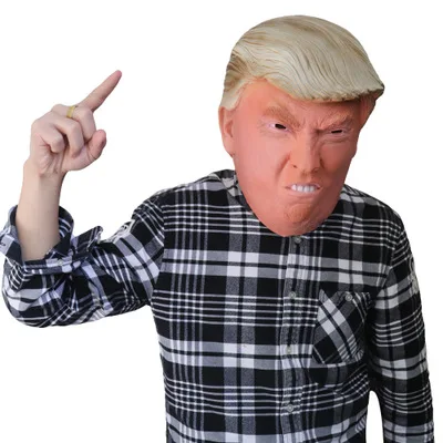 1 шт. маска Дональда Трампа гнева биллионера Президентский костюм латексная для