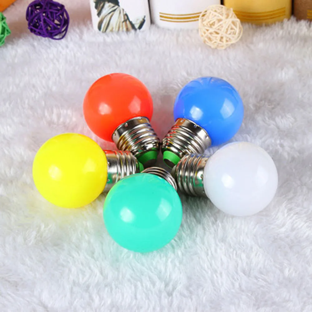 Светодиодная лампочка E27 3 Вт цветная светодиодсветильник лампа RGB SMD 2835 фонарик 220