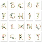 Алмазная картина сделай сам с цветами, розами, вышивка крестиком 5D, полностью квадратная, круглая, сверло, Детская буква, имя, мозаика, вышивка, искусство, Декор, подарок