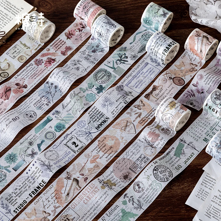 Винтажная японская канцелярская клейкая лента для скрапбукинга маскировки