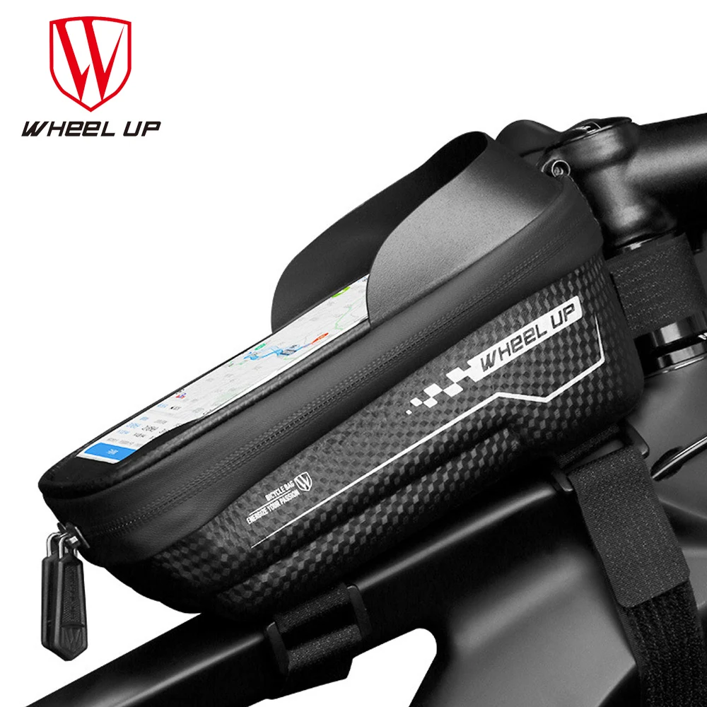 

WHeel UP Bicycle Bag Front Frame MTB Bike Bag Waterproof Touch Screen Top Tube Tray 6.5 Inch Phone Box Case Cycling Accessories