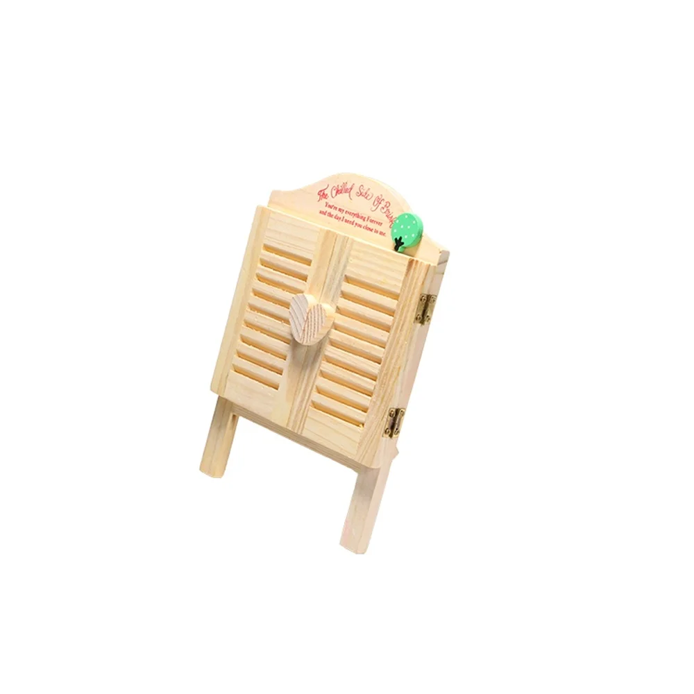 Wooden Cartoon Window Message Memo Welcome Blackboard Coffee Drink Store Mini Pop Advertising Price Label Plate Stand | Дом и сад
