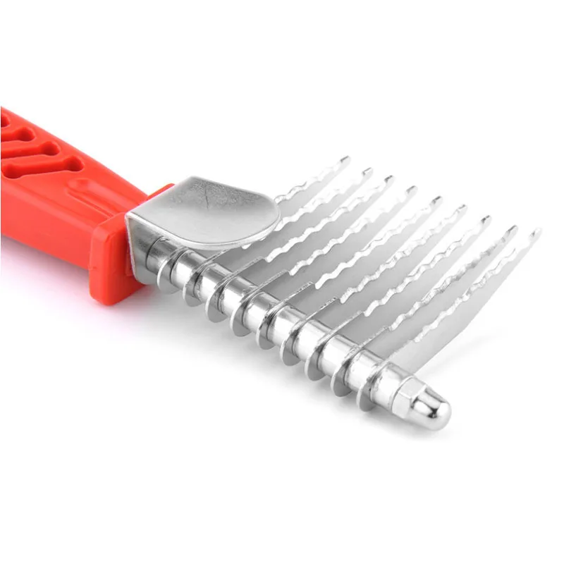 Расческа-гребень для домашних животных, Dematting, для кошек, собак, инструмент для ухода за шерстью 5,5 см, стальные Безопасные лезвия для распутывания матовых или завязанных волос