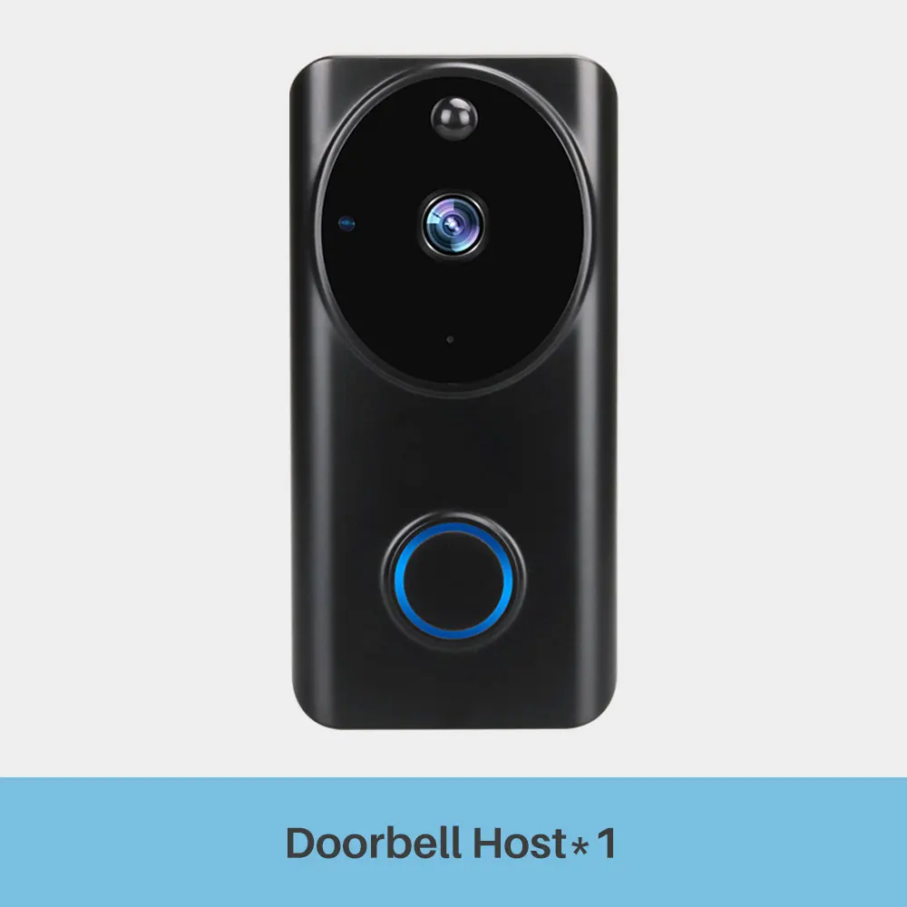 Option 2 Умный Wi-Fi видео дверной звонок 1080P дверной Звонок камера двусторонняя связь движения PIR домашний монитор безопасности дистанционная запись видеодомофон - Цвет: Option 2