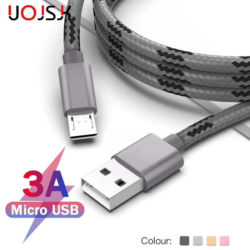 UOJSJK Micro USB кабель для быстрой зарядки Xiaomi Redmi Примечание 10 Android мобильный телефон