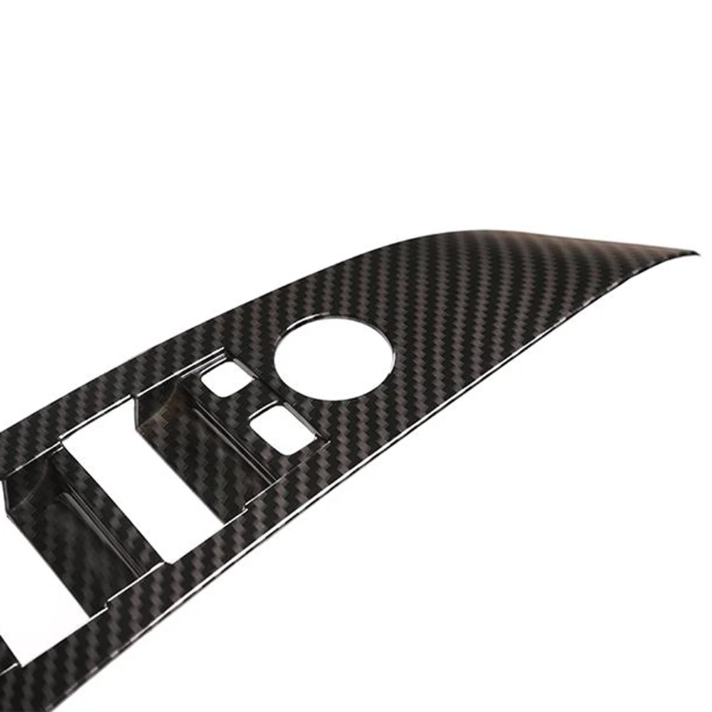 

Window Lift 1 Set Button Trim Cover (Including 4pcs) Automotive adhesive tape Carbon Fiber ABS Plastic E60 High quality