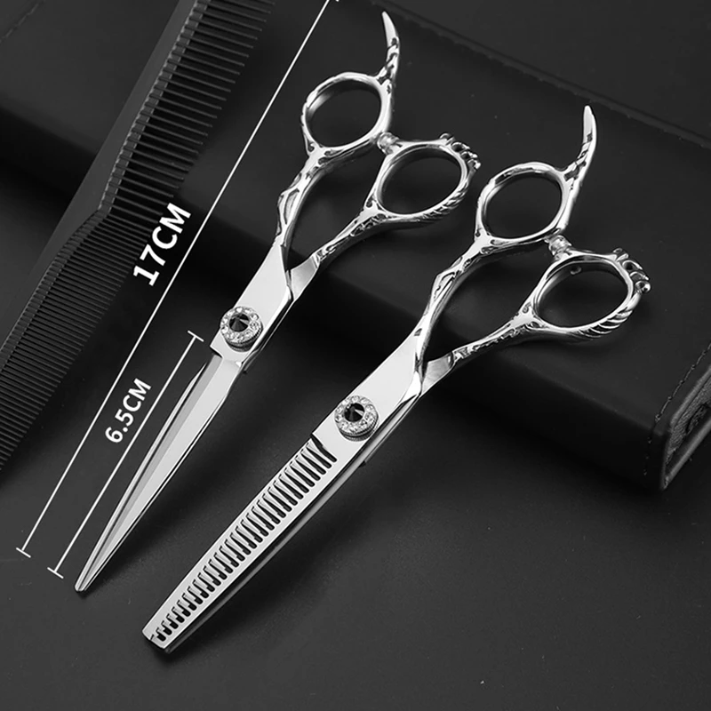 6 Inch Real Japan 9CR18MO SUS440C Stainless Steel High Grade Hair Salon Cutting Scissors Hairdressing Shears | Красота и здоровье