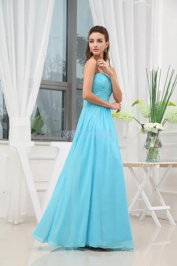 

free shipping 2016 new design hot sale sexy vestidos formales gown good blue maxi dresses long custom size Bridesmaid Dresses