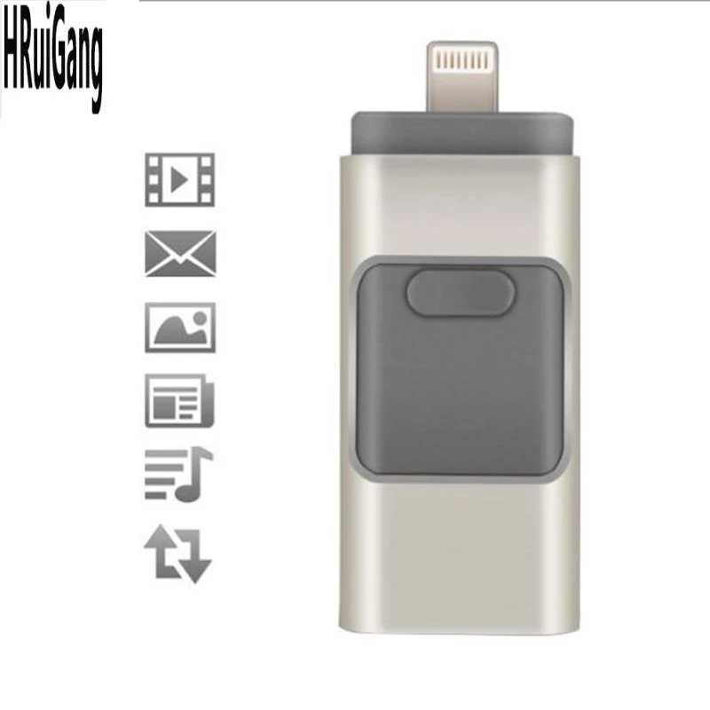 USB флешки 16 Гб/32 ГБ/64 Гб/128 Гб OTG 3 в 1 IOS флэш накопитель Cle 0 карта памяти для iPhone 7/8/X/11