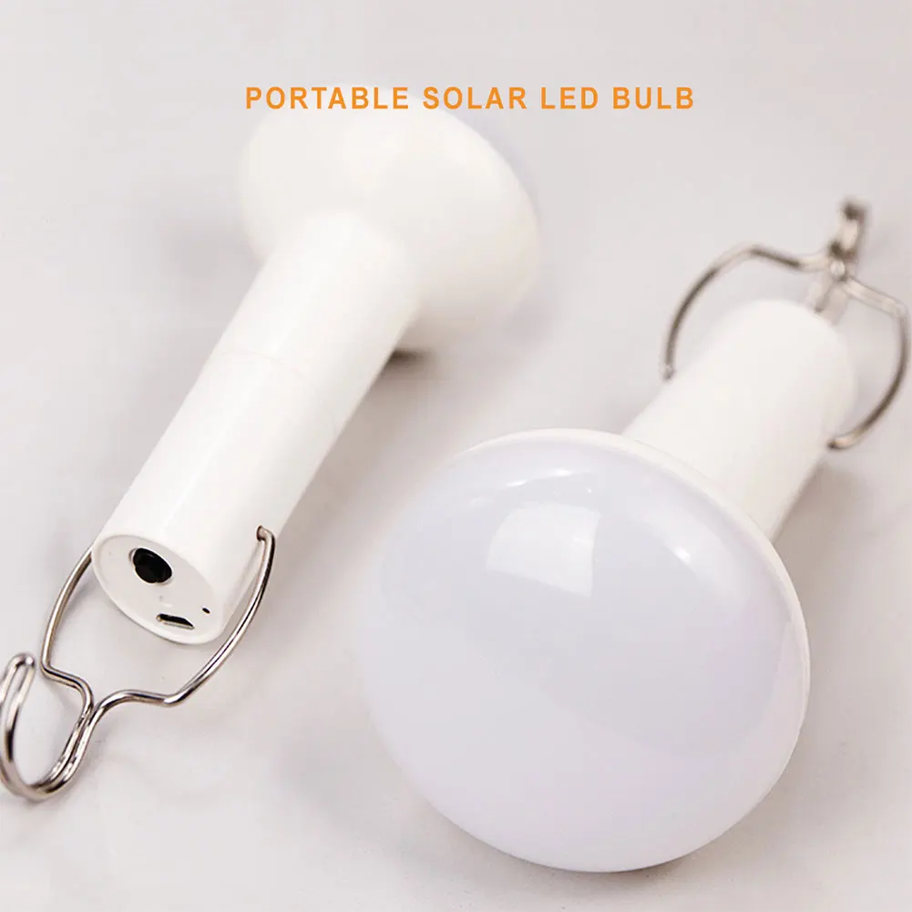 

Solar Lights Portable Rechargeable Waterproof LED Bulb For Outdoor Garden Camping Tent House Emergency White Lighting Durable