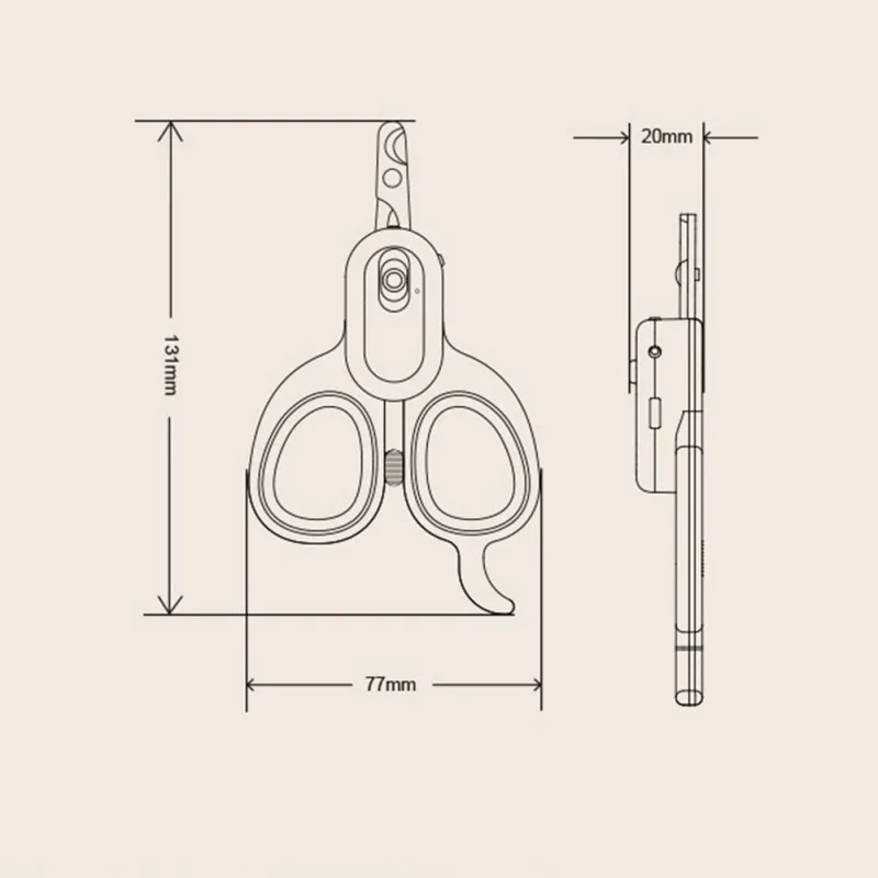 

Professional Pet Nail Clipper Scissors Dog Nail Trimmer Scissors LED Light Nail Clippers Dog Nail Grinder