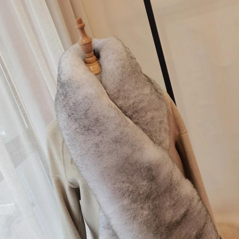 Stylish Soft Hariy Shaggy Faux Fox Fur Warm Long Scarf Collar Women Shawl Cap Scarves Candy Colors |