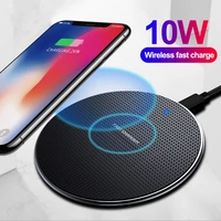wireless charger 10w for samsung galaxy s10 s9 s8 note 9 usb qi charging pad for iphone 11 pro xs max xr 8 plus 12 13