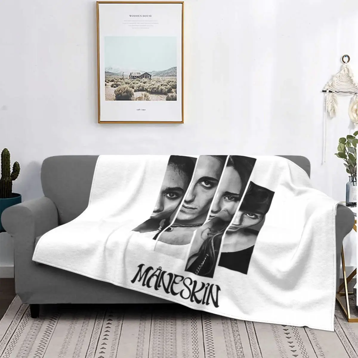 

Maneskin-colcha a cuadros para cama, 1 manta Kawaii, 135