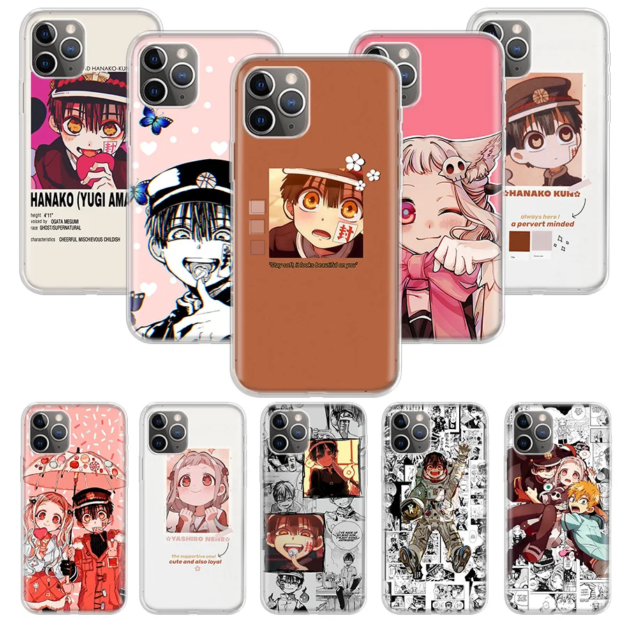 

Anime Toilet-Bound Hanako-kun Phone Case Carcasa For iPhone 13 Mini 11 12 Pro Max XR X XS Max 7 8 6 6S Plus Soft TPU Cover Coque