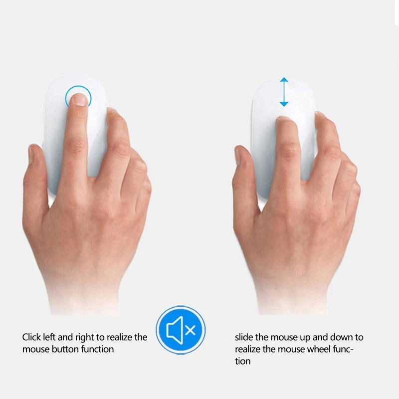 

Wireless Bluetooth Mouse Noiseless Clicking Silent Mouse Rechargeable Mute Mouse Laptop Accessories for Business Office