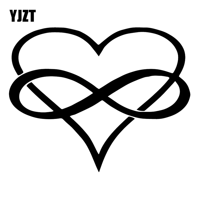 

YJZT 16X12.7CM Symbol Heart Vinyl Decals Creative Art Car Sticker Decoration Accessories C25-1339