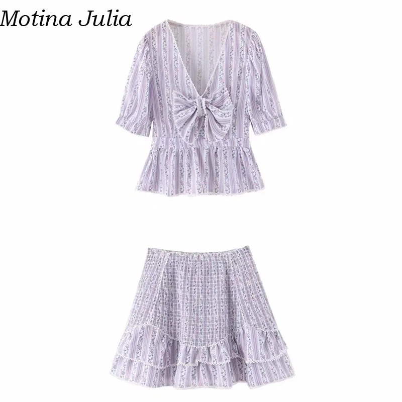 Motina Julia элегантное платье с бантом и рюшами летнее женское сексуальное короткое