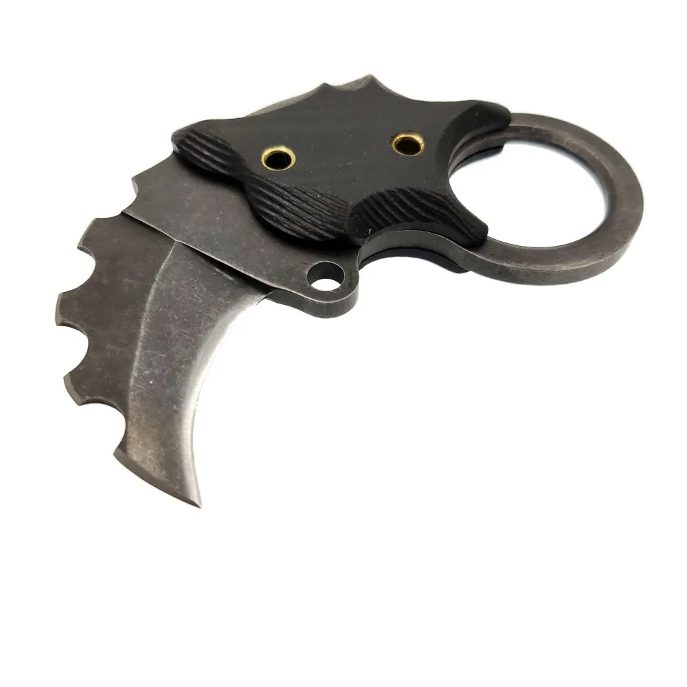 Swayboo высокое качество походный открытый Karambit интегрированная ручка из нержавеющей стали мини EDC Faca нож для выживания Mcusta с крышкой