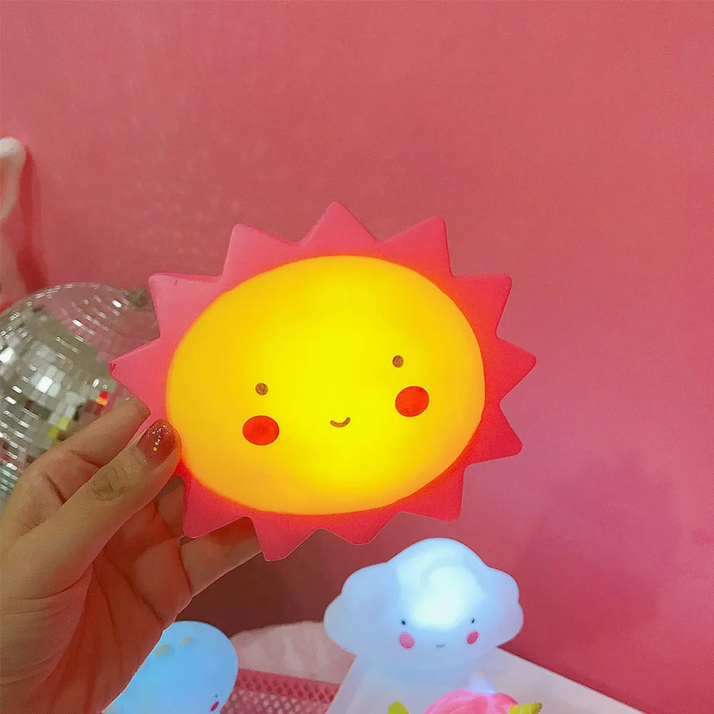Светодиодный ночник для детей детские солнце и луна звезда переключатель