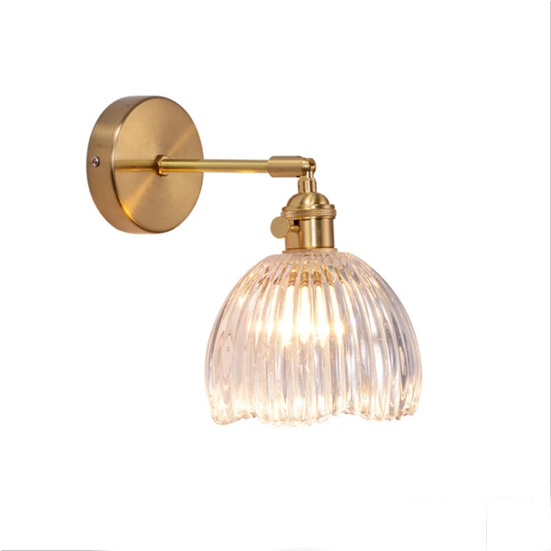 Настенный светильник современный из хрустального стекла латунь | Освещение