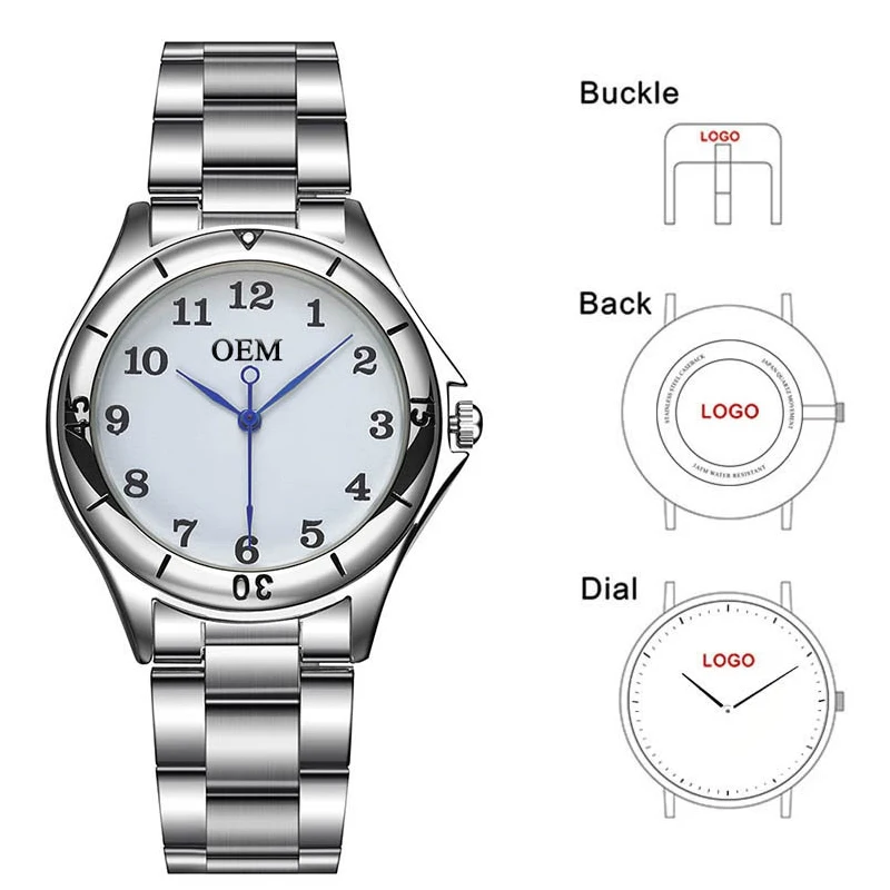 CL055 наручные часы с вашим собственным логотипом для влюбленных подарок Роскошные