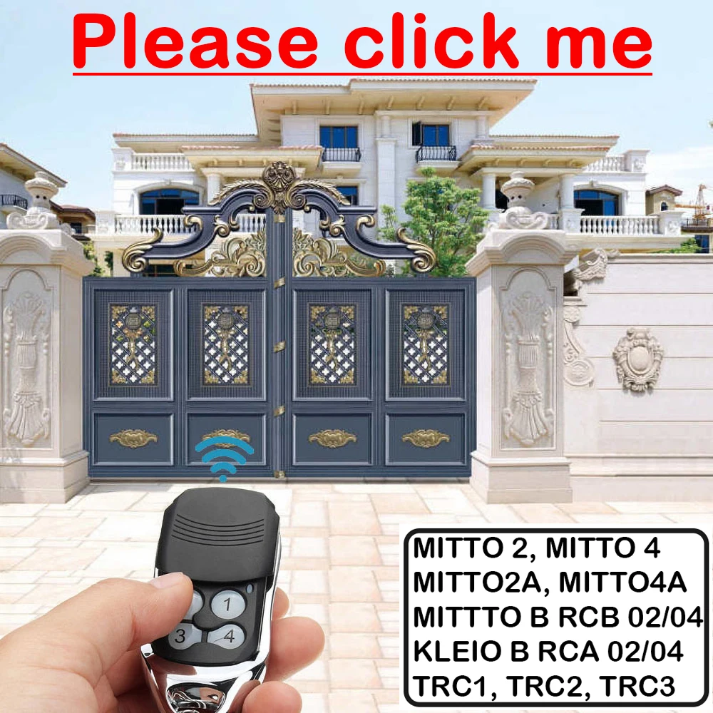 

RCB02 RCB04 MITTO 2 / MITTO4 дистанционное управление гаражными воротами 433 МГц управление гаражными воротами