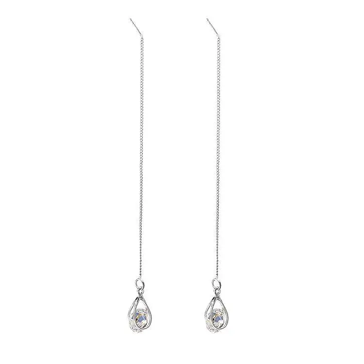 

Minimalist Long Tassel Threader Drop Line Long Earrings For Women Gold Silver Color Ear Stud Pendientes Girls Ear Jewelry Gift