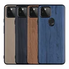 Для Google Pixel 5 4 XL чехол из мягкого ТПУ + ПУ древесины тонкий защитный чехол на заднюю панель чехол для Google Pixel 4A 4XL Pixel5 5XL оболочки