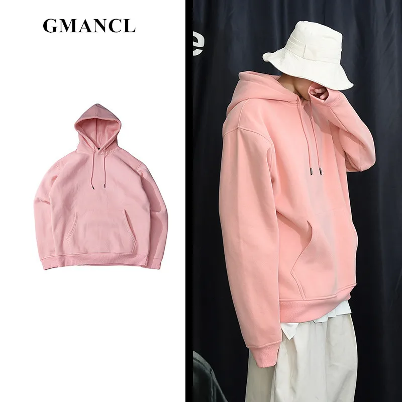 Свитшот Kanye WEST мужской оверсайз однотонный Повседневный худи в стиле Харадзюку