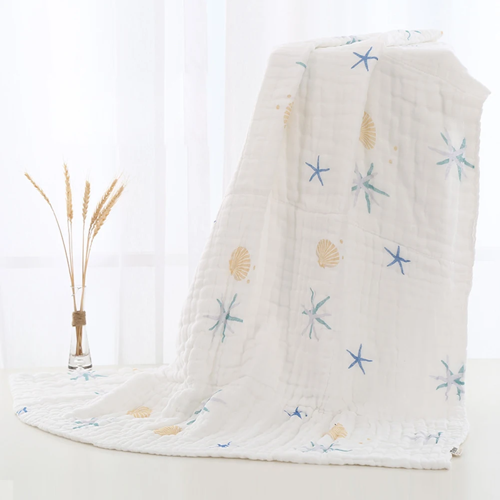 

New Baby Bath Towel Cotton Gauze Absorbent Super Soft Baby Neonatal Receiving Blanket Kids Infant Bathing Lovely Towel