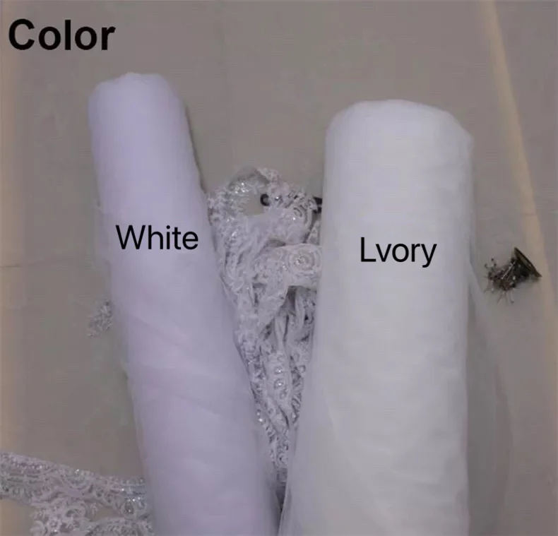 Короткая белая Фата невесты с гребнем двухслойная жемчужинами 2021 аппликации из