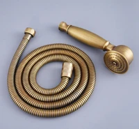 antique brass telephone hand held shower head 1 5 m hose water saving handheld sprayer shower set nhh119