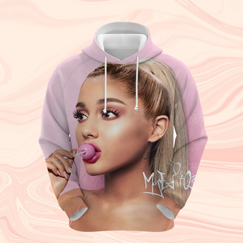 

Ariana Grande 3D Printing Hoodies Cute and Playful Newest Hoodie Unisex Fashion Fleece Long Sleeve Popular Cool Pullover