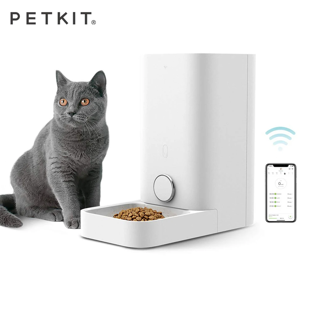 

PETKIT Mini Automatic Pet Cat Feeder FRESH Element Wi-Fi Enabled Food Dispenser Compatible with Android iOS App and Alexa system
