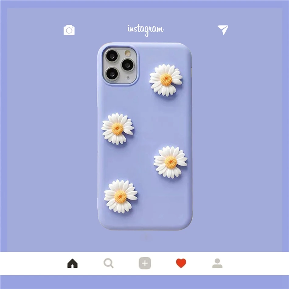 Чехол с подсолнухами Daisy для Samsung A51 A71 A41 A21 A01 модный DIY чехол Galaxy M30S M20 A750 M10 Мягкий