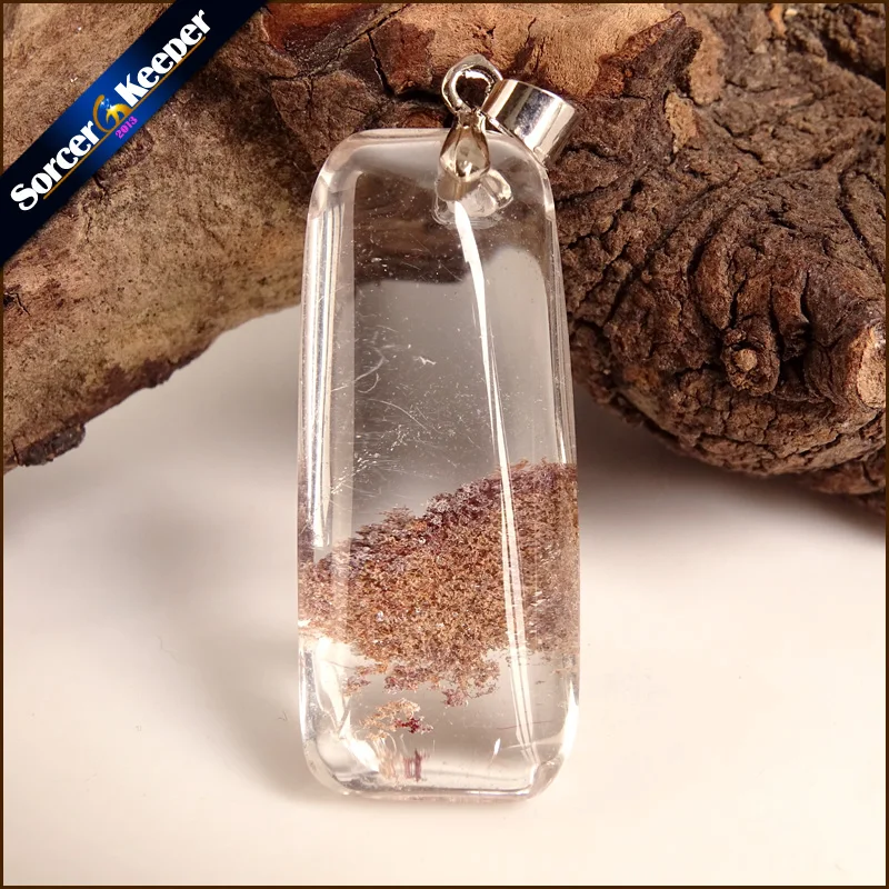 Настоящее натуральное минералы Рейки Исцеление Зеленый Фантом кварца кристалл