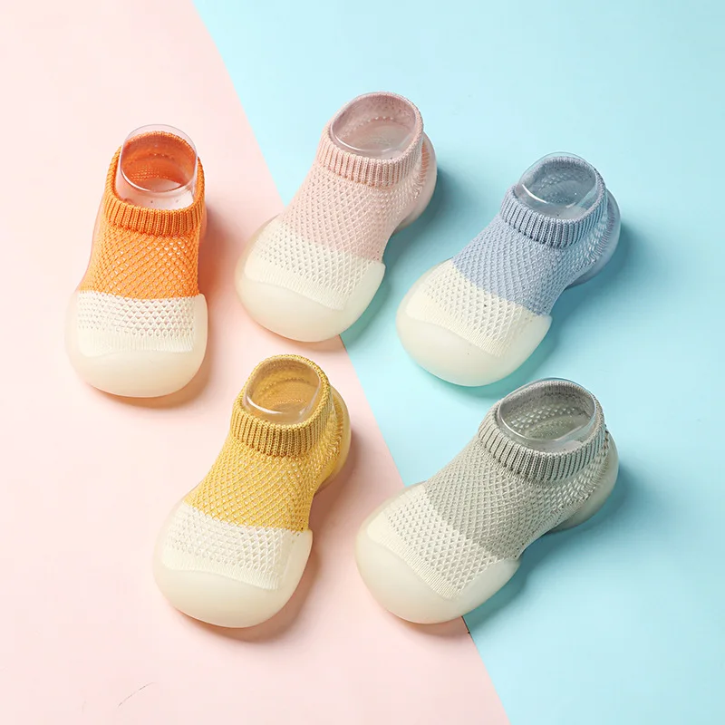 

Baby Shoes Adorable Infant Slippers Toddler Baby Boy Girl Knit Crib Shoes Cute Cartoon Anti-slip Prewalker Baby Slippers