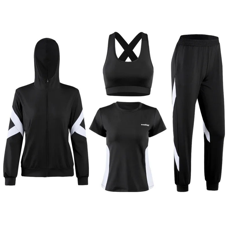 

Clothes suit female splicing leisure quick-drying clothes 4 times hitting scene morning running workout clothes