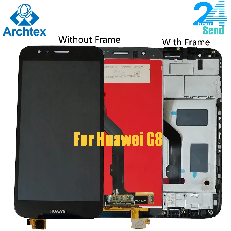 Для HUAWEI G8 ЖК сенсорный экран с рамкой для замены GX8 RIO-L02 LCD | Мобильные телефоны и