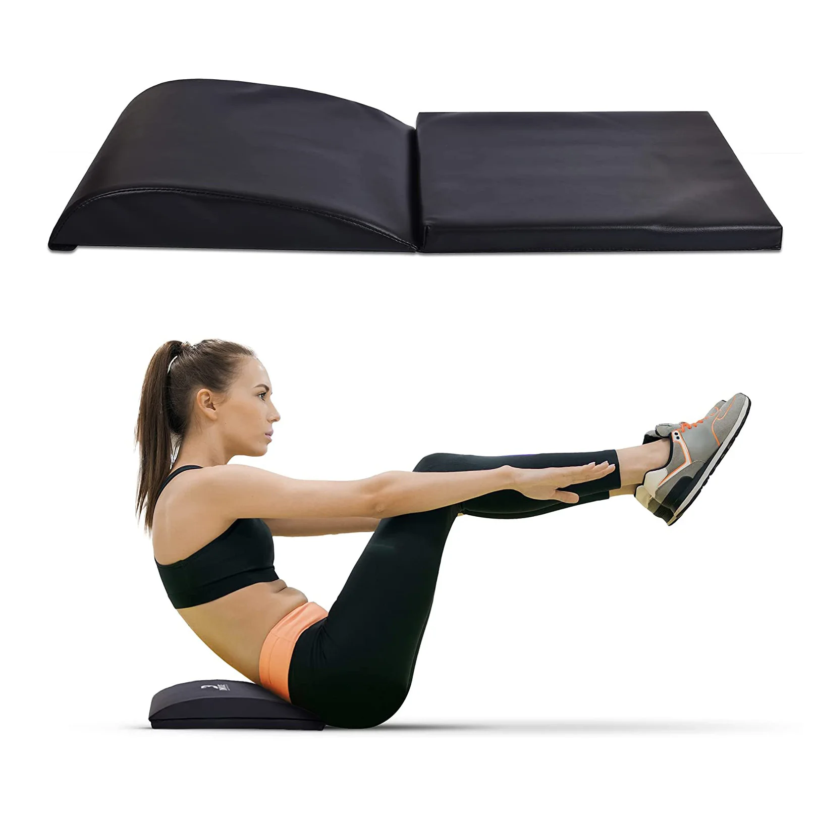 

Ab Exercise Mat with Tailbone Protecting Pad Abdominal Wedge Sit Up Pad for Core power Training Workouts Fitness Equipment