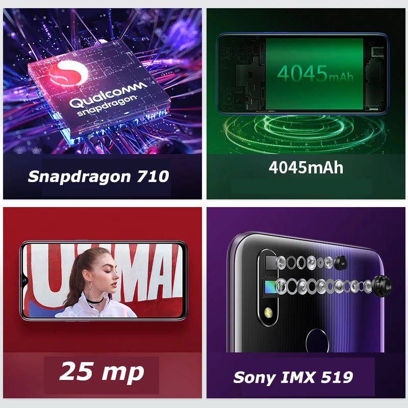 CN версия OPPO Realme X Lite (RMX1851) 6 3 &quotAndroid 9 0 Snapdragon 710 ГБ 128 Встроенная память 25.0MP функция