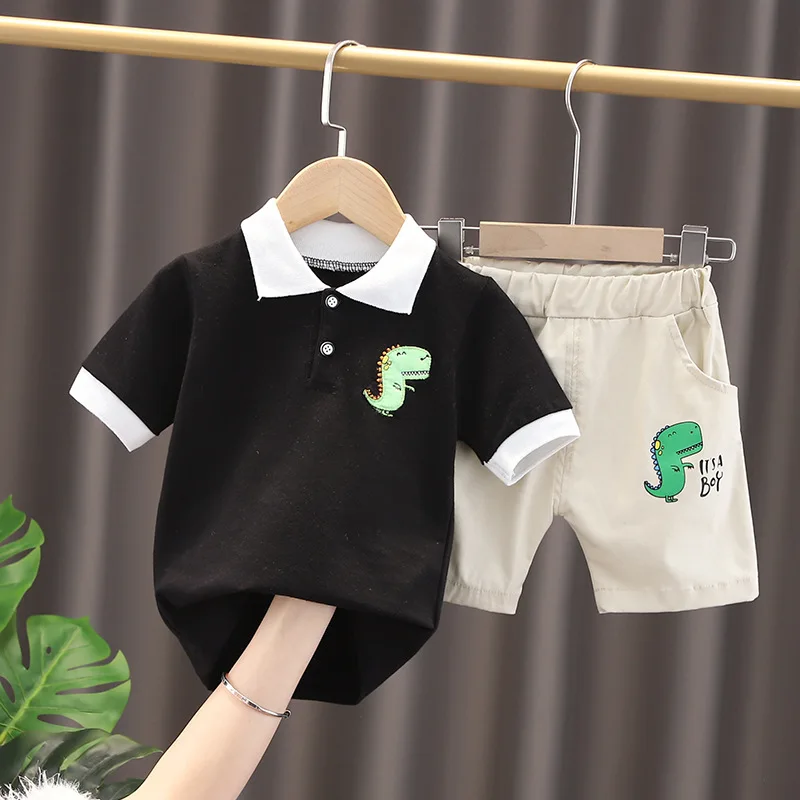 New Summer Baby Boys Clothes Suit Children Girls Fashion T-Shirt Shorts 2Pcs/Sets Toddler Casual Costume Outfits Kids Tracksuits
