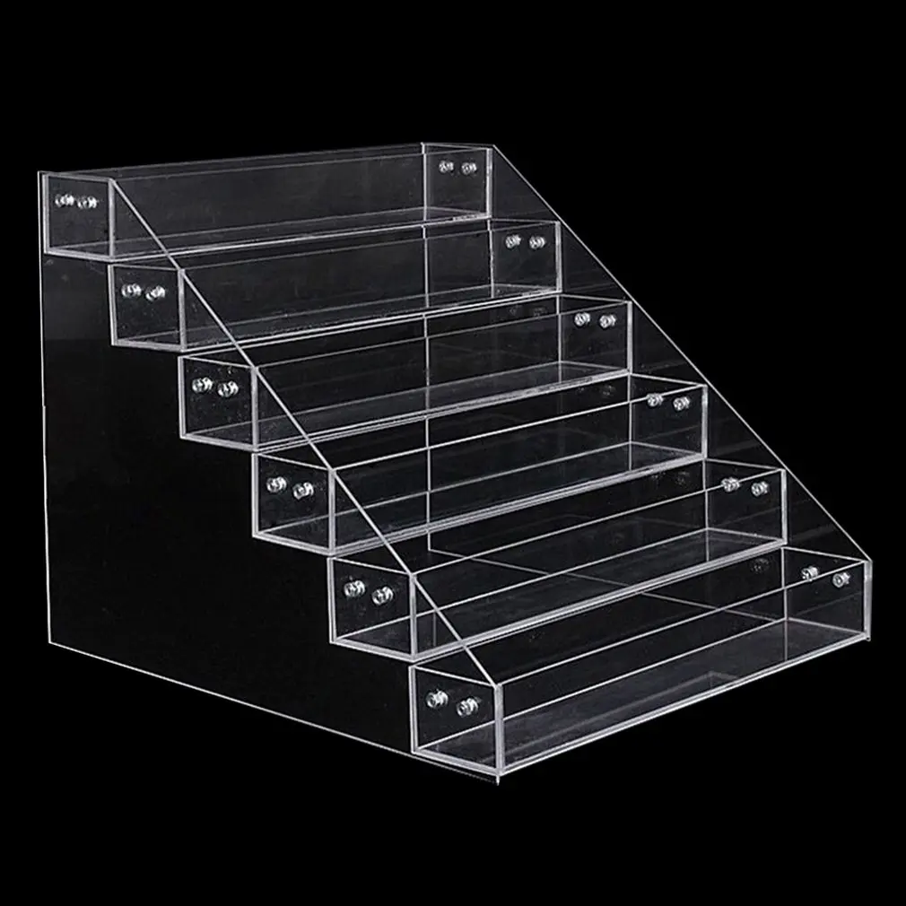 

Acrylic Nail Polish Display Organizer 2-3-4-5-6 Layer Manicure Cosmetics Jewelry Display Stand Holder Clear Acrylic Makeup Box
