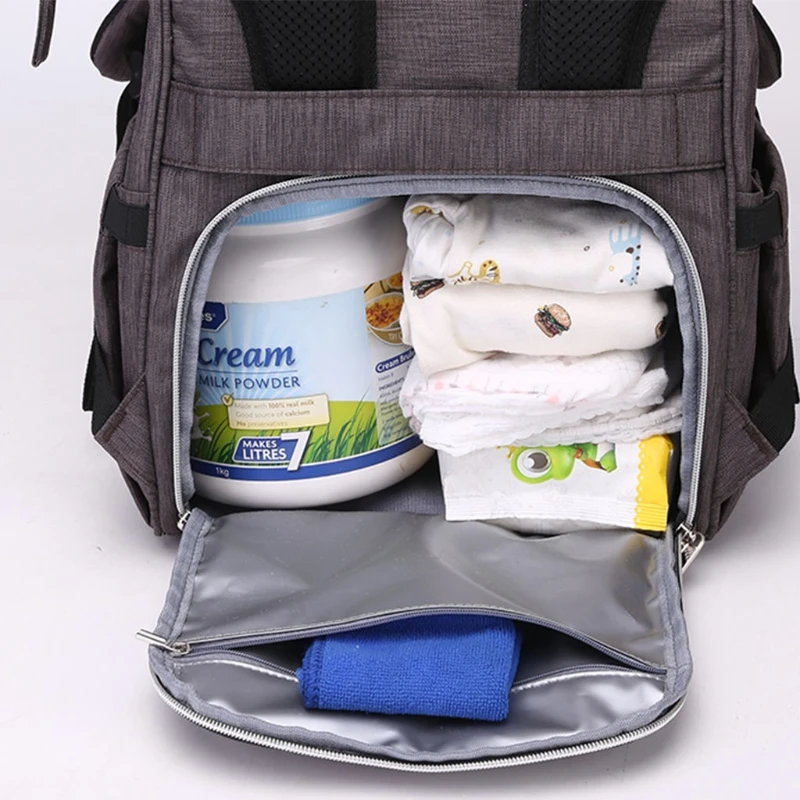 

Diaper Bag Mummy Daddy Backpack Baby Stroller Handbag Nursing Nappy Kits Maternity Large Capacity USB Warmer Holder
