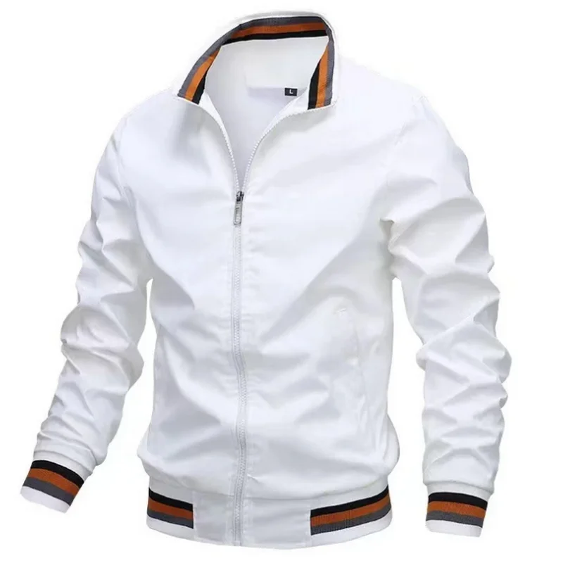 Мужская повседневная куртка новый весенний модный Блейзер + однотонная отделка