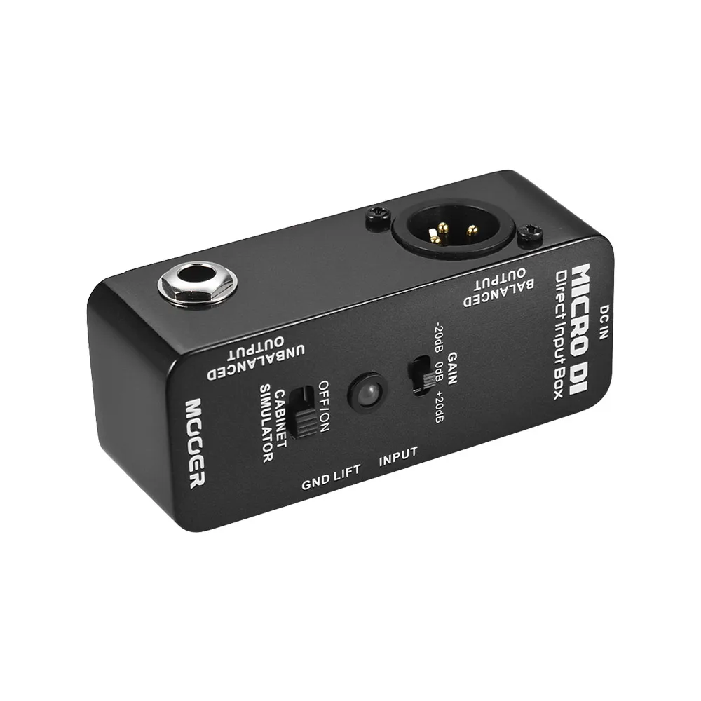 MOOER MICRO DI кабинет симулятор гитары педаль DI коробка гитарный эффект педаль полный металлический корпус для гитары Запчасти и аксессуары